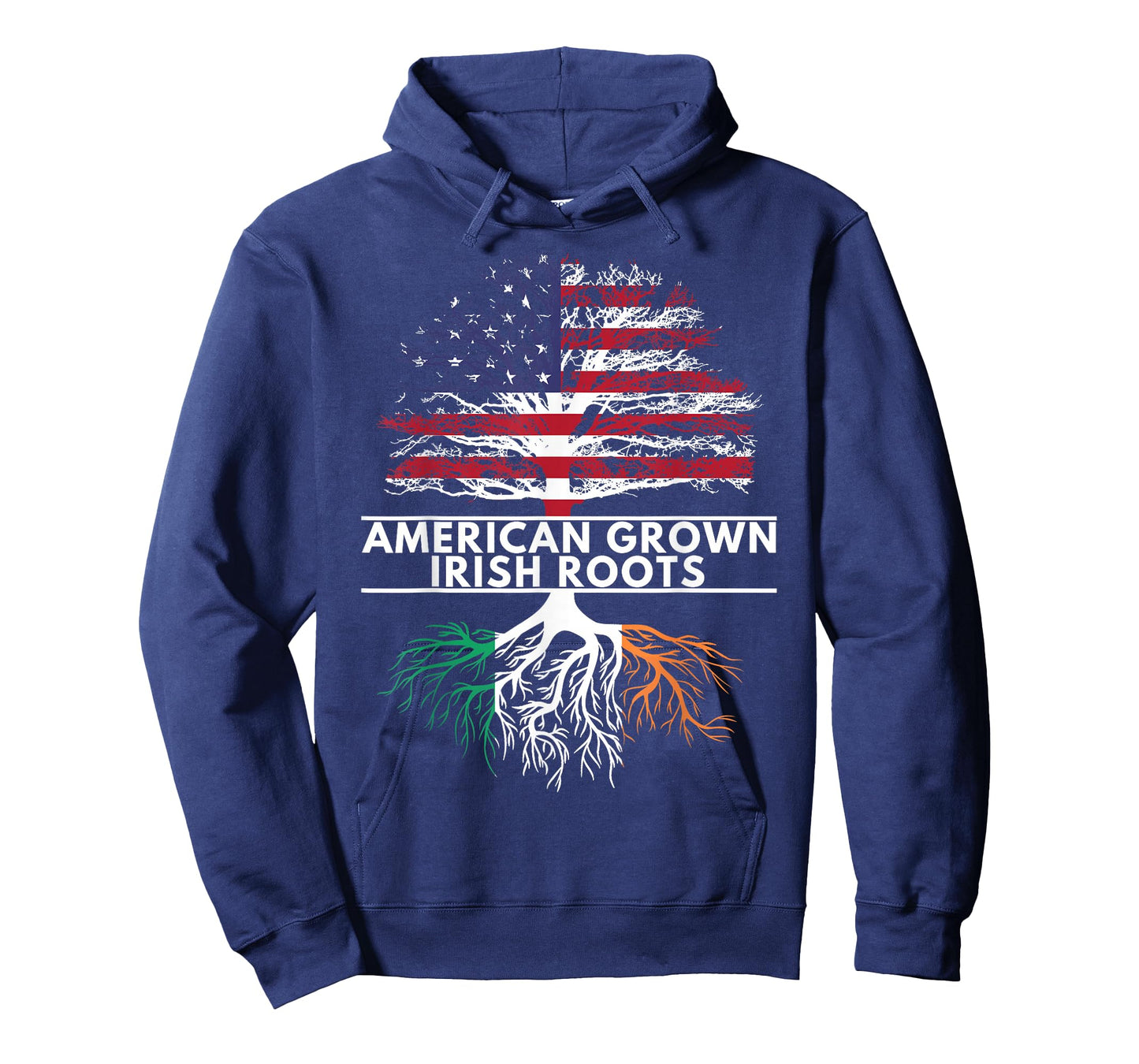 American Grown Irish Roots Flag Ireland ST. Patrick's Day T-Shirt
