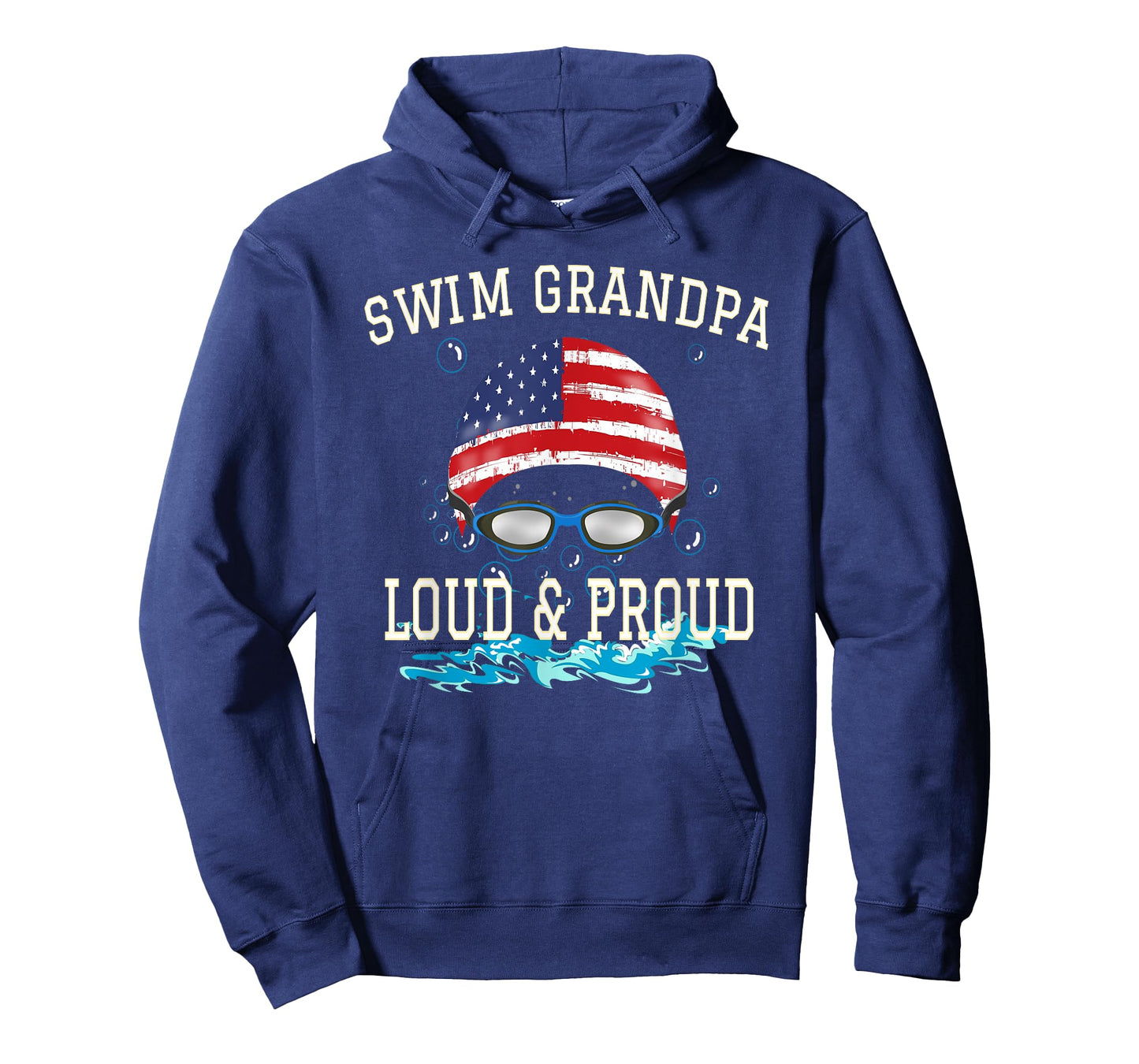 Swim Swimmer Funny Swimming Proud Grandpa Goggles Shirt T-Shirt
