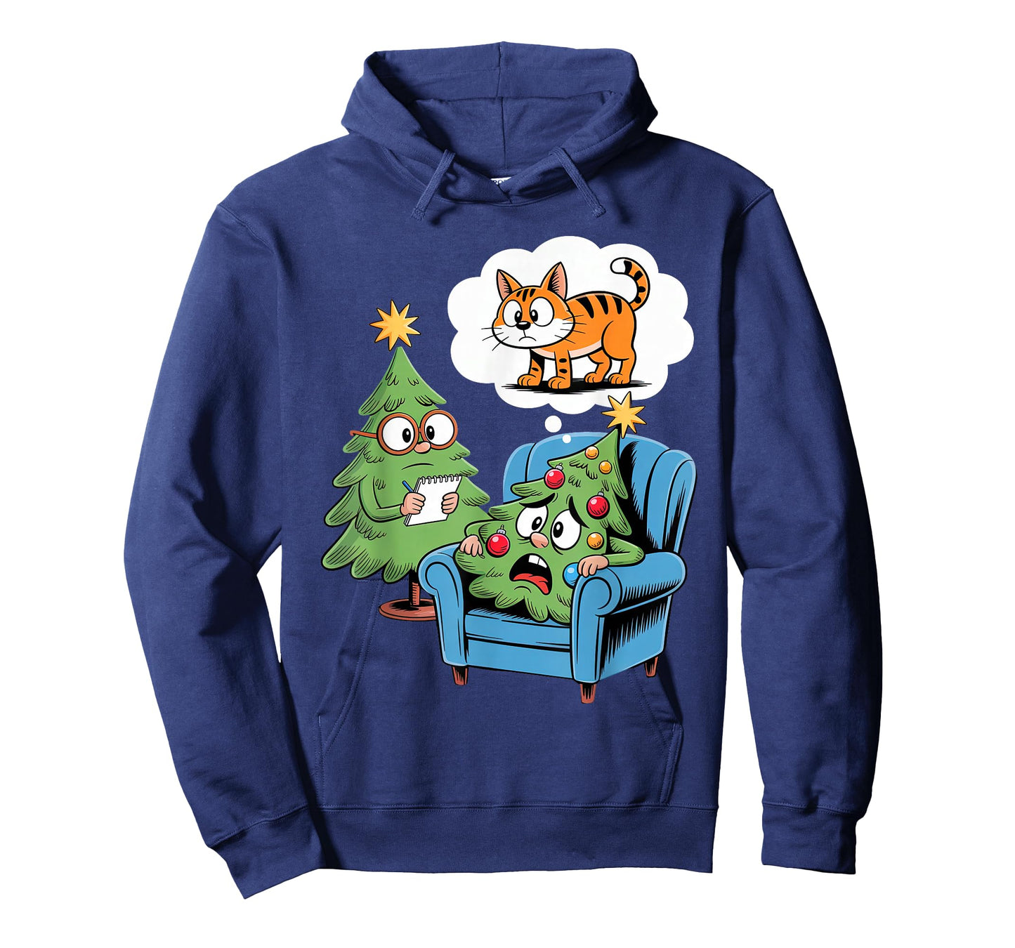 Cat Christmas Tree Shirts Cat Kids Men Women Christmas Cat T-Shirt