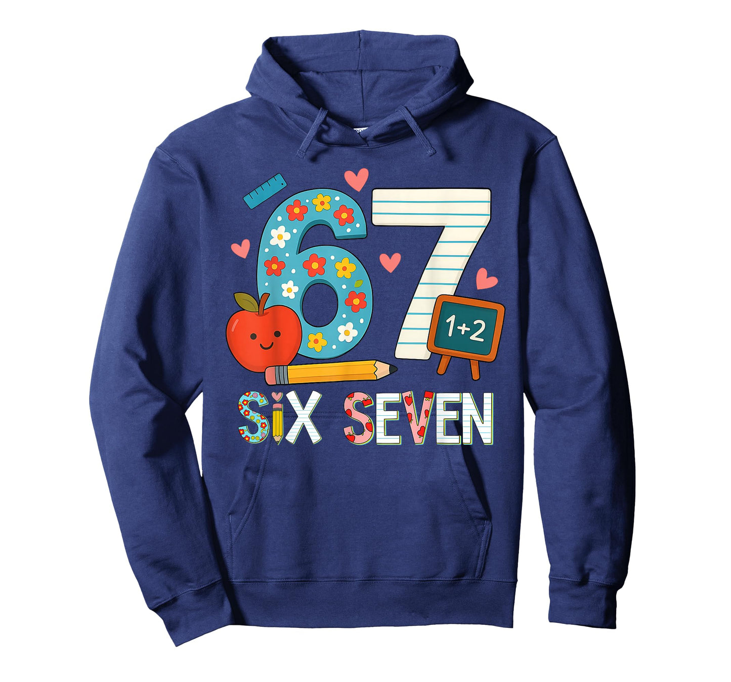 Funny 6 7 Six Seven Meme 67 Teacher for Men Women Girls T-Shirt