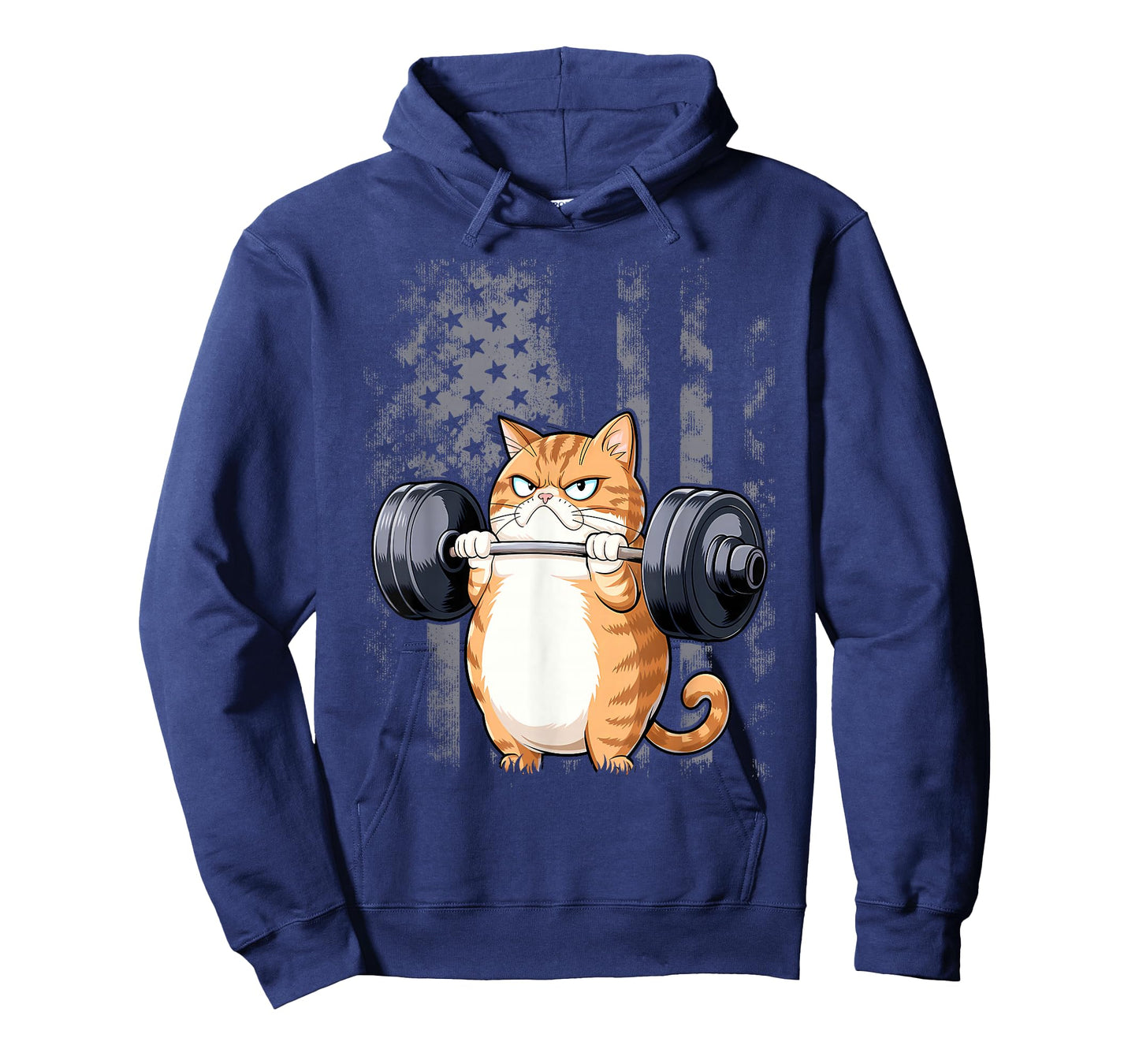 Cat Weightlifting Funny Cat Workout and Fitness T-Shirt