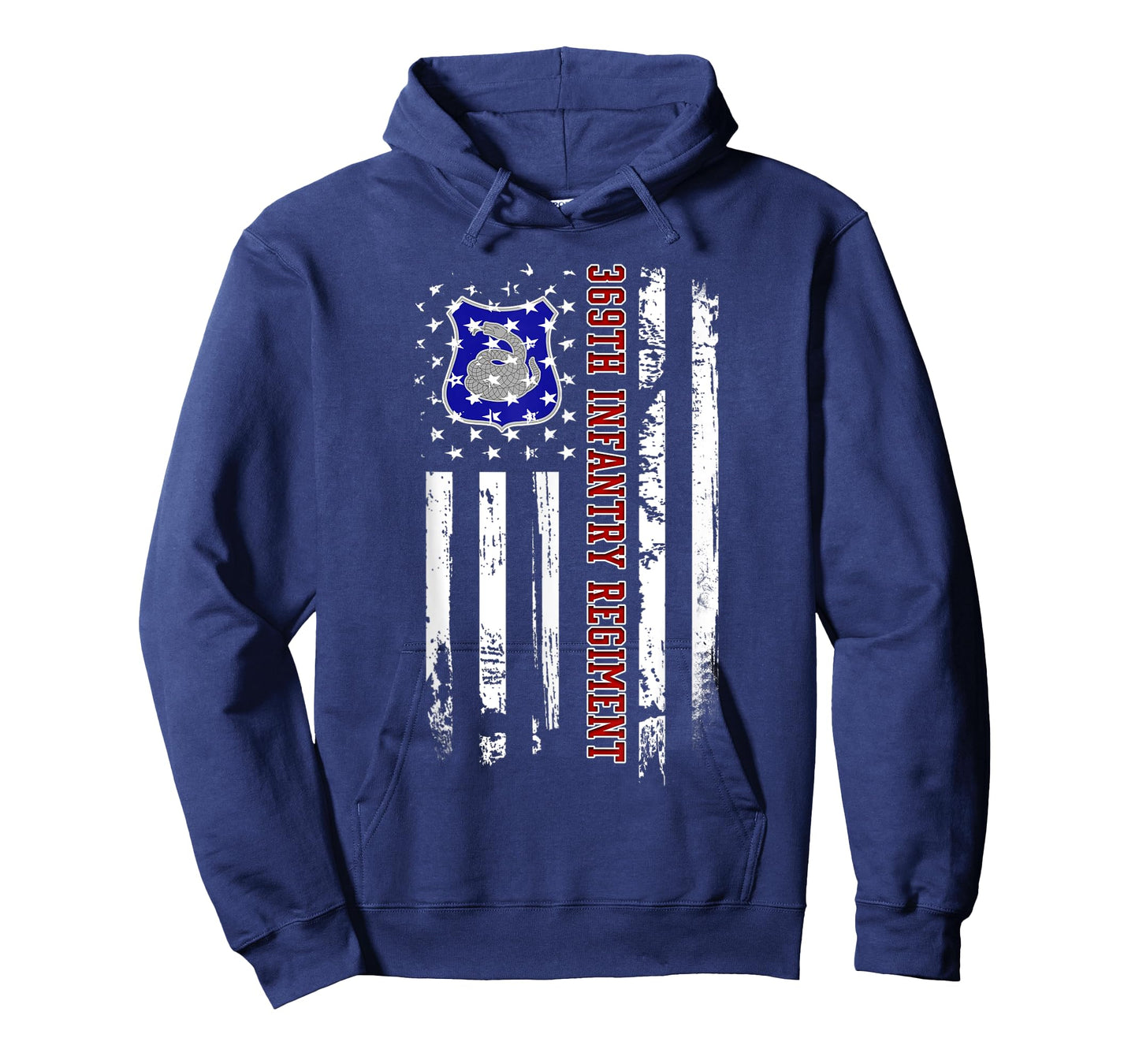 369th Infantry Regiment Veteran USA Flag Veterans Day Xmas T-Shirt