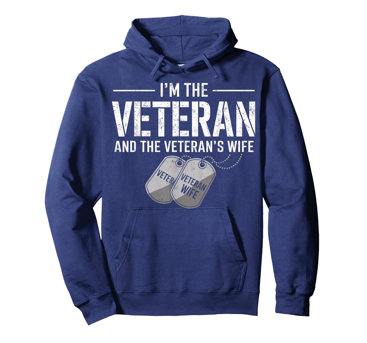I'm The Veteran and The Veteran's Wife Patriotic Vintage Tee T-Shirt
