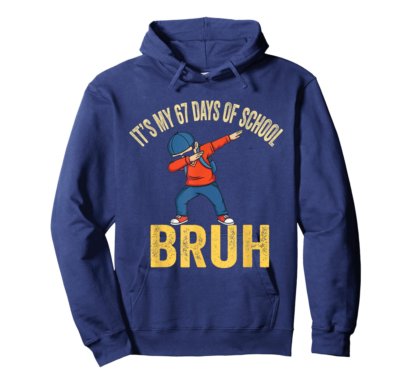I Survived 67 Days of School Bruh Dabbing Six Seven Funny T-Shirt
