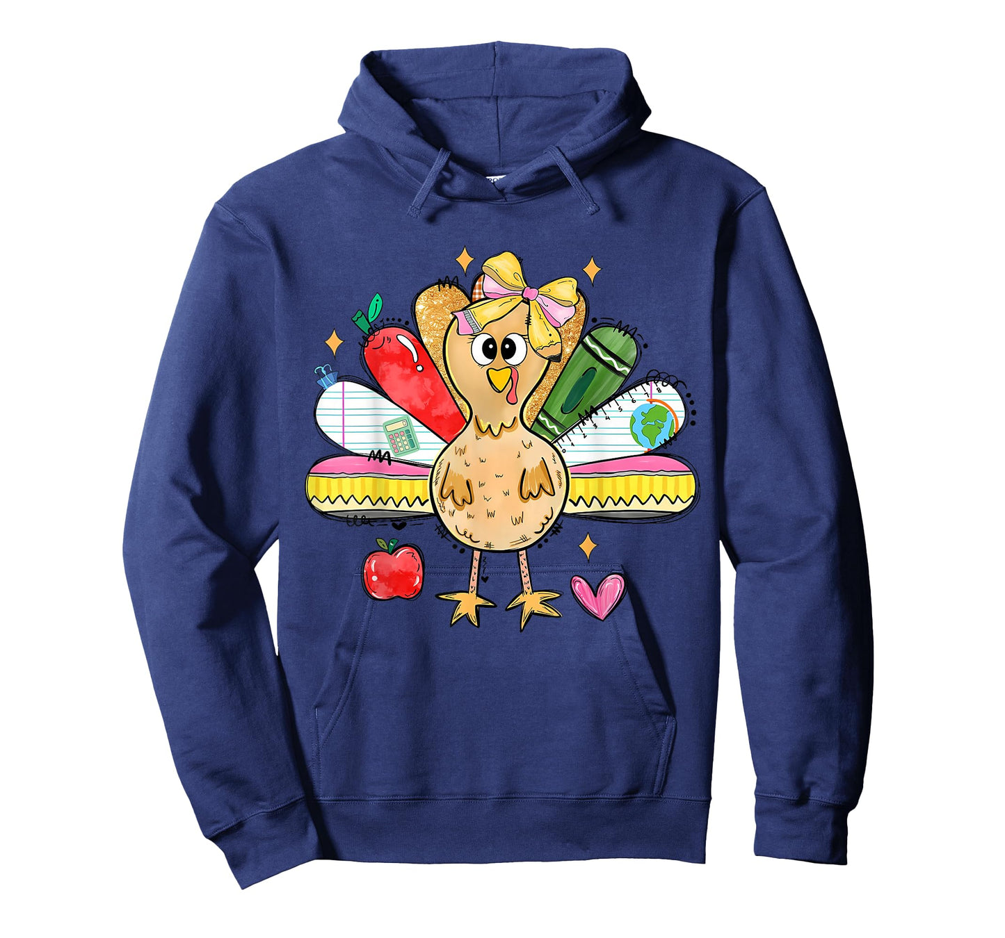 Cute School Turkey Thanksgiving Holiday Teacher Student T-Shirt