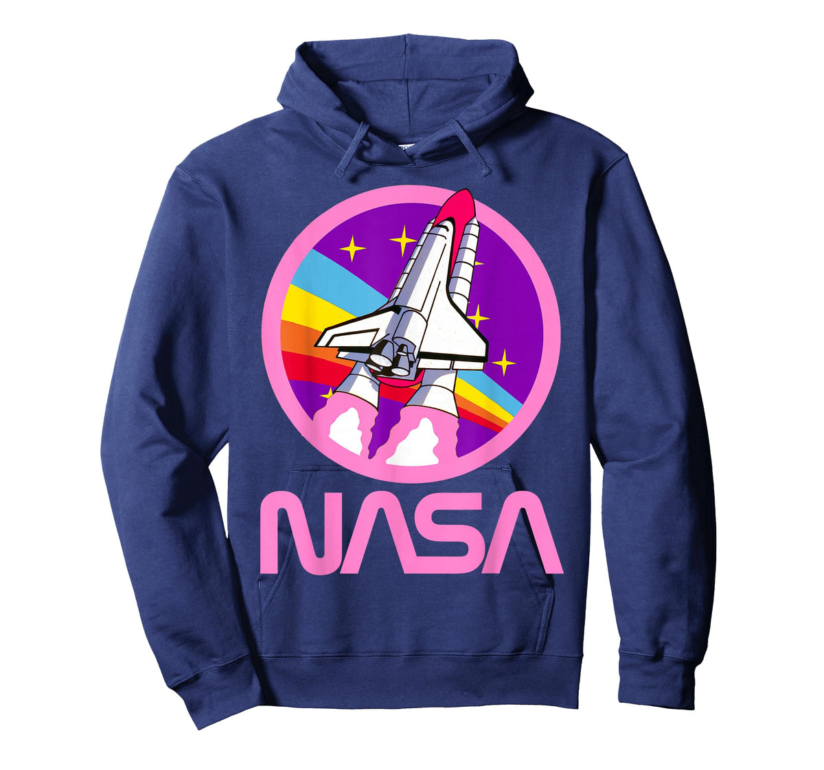 Nerdy NASA Rainbow Rocket Launch Girls Science Teacher T-Shirt