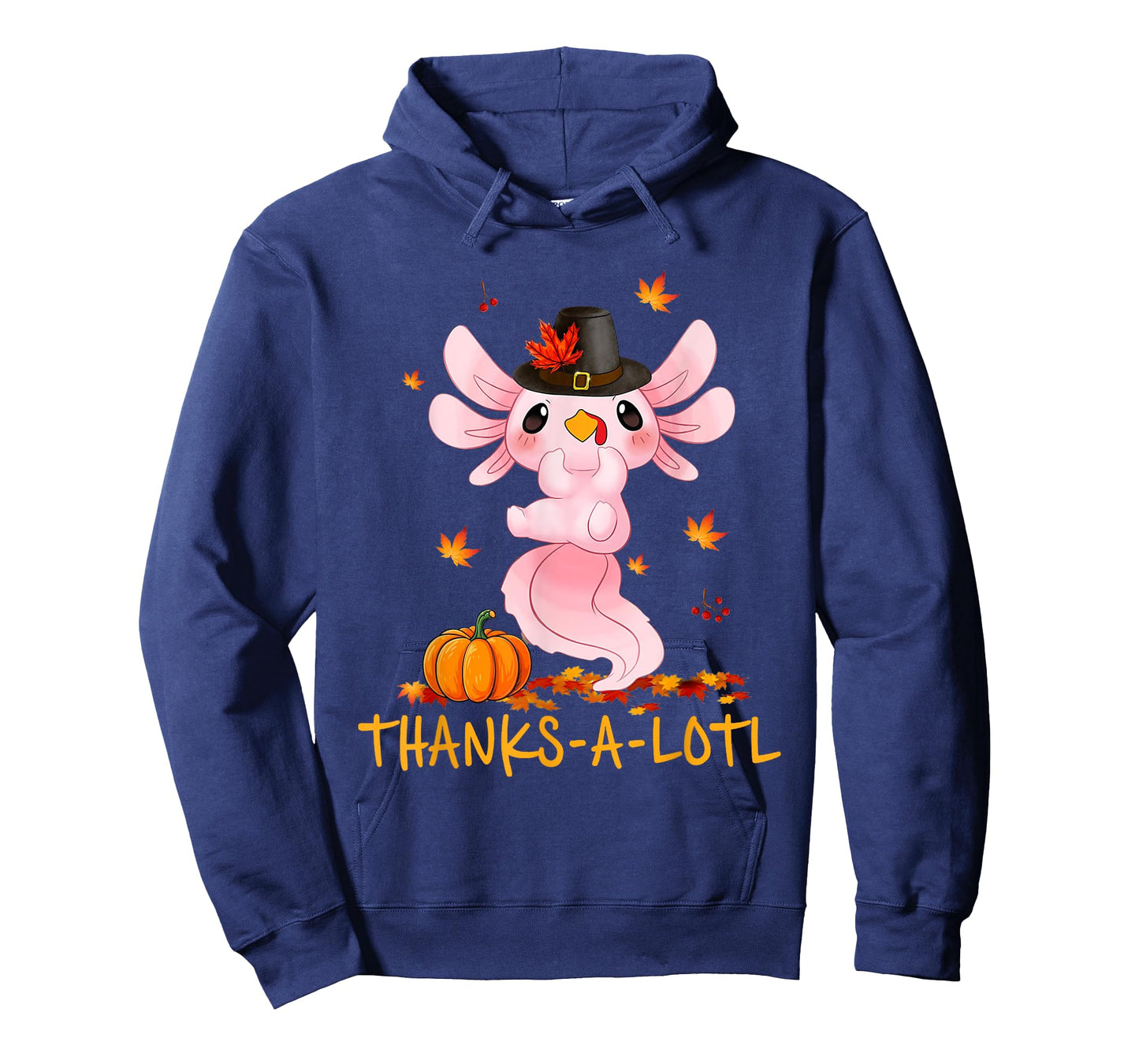 Cute Axolotl Turkey Thanks-A-Lotl Happy Thanksgiving Day T-Shirt