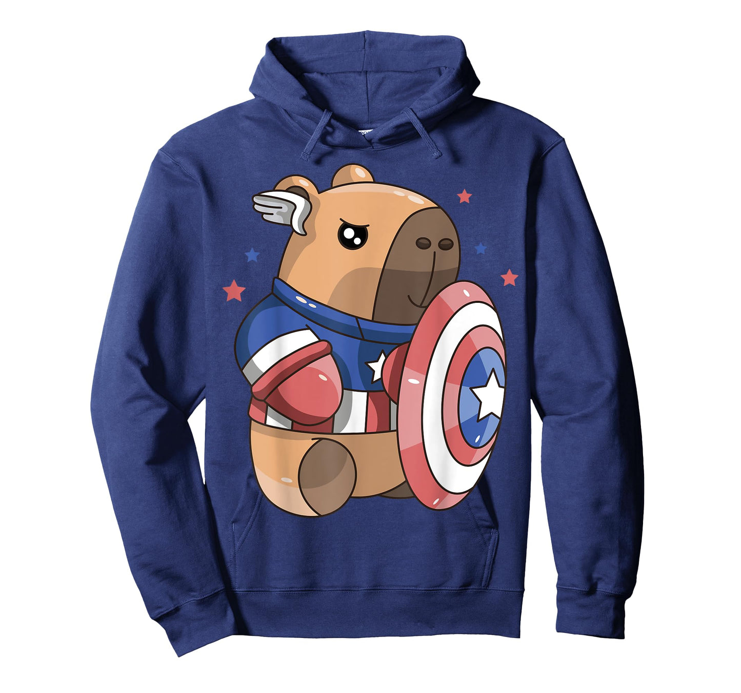 Capybara 4th Of July Shirt Boys American Flag Boy Girl Kids T-Shirt