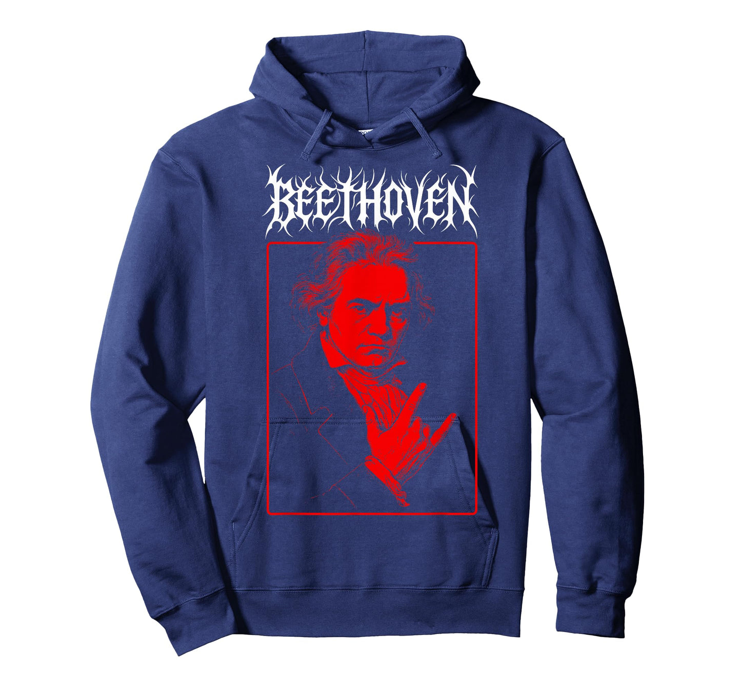 Beethoven Metal Horns, Classical Music Composer Death Metal T-Shirt