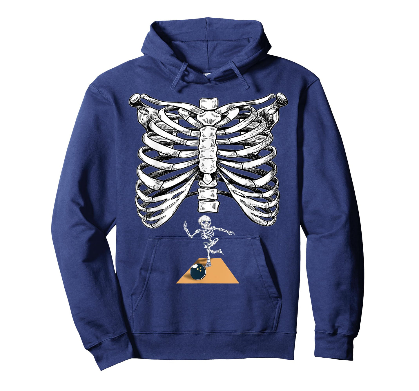 Skeleton Bowling Pregnancy Halloween Bowler T-Shirt