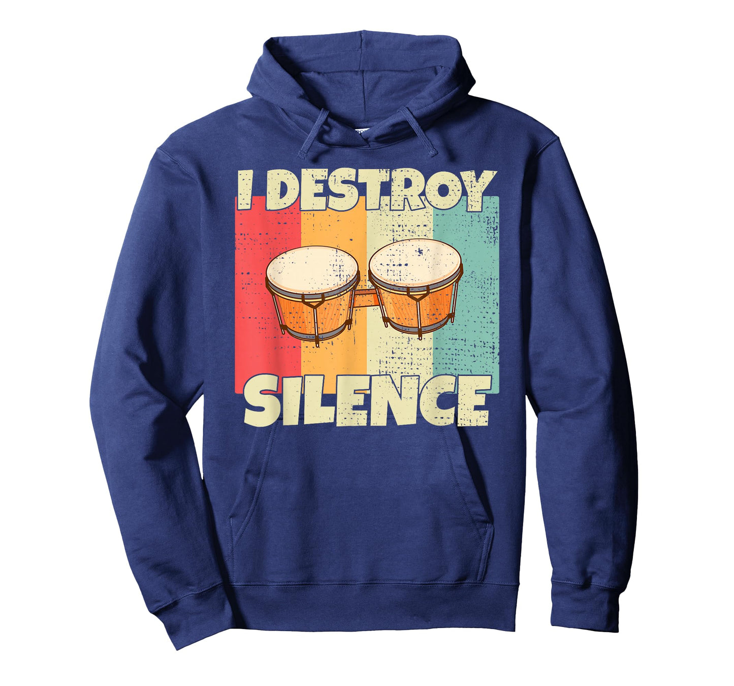 Funny Bongo Drum instrument I Destroy Silence for Bongo Drum T-Shirt