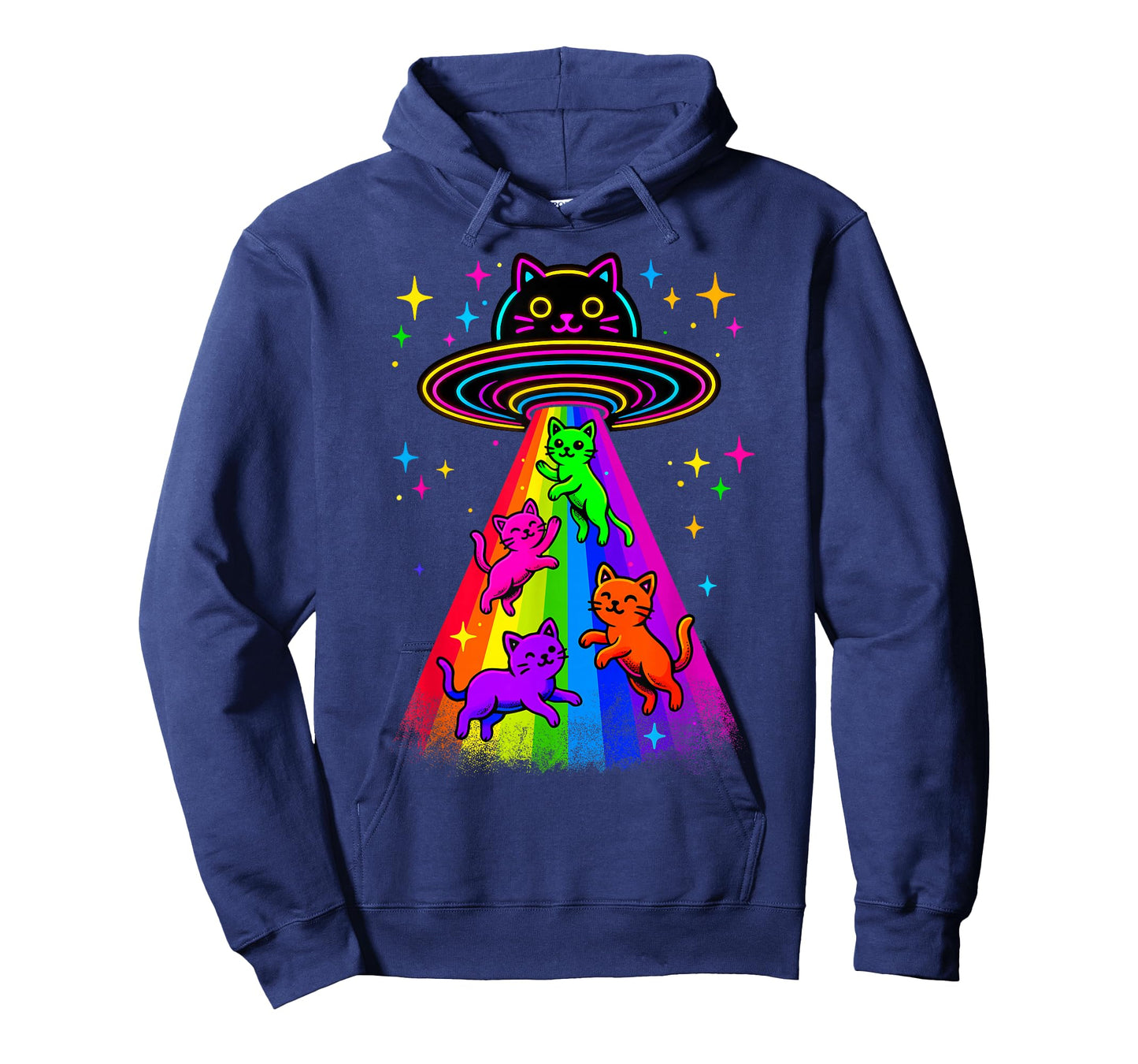 Cat UFO Cute Kitty Alien Spaceship Funny Cat Gifts T-Shirt