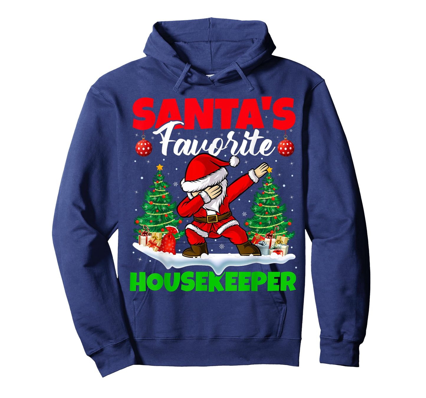 Xmas Dabbing Santa's Favorite Housekeeper Christmas T-Shirt