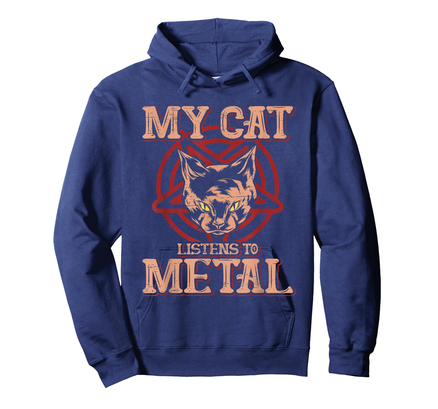 My Cat listens to Metal - Black Dark Rock Death Metal T-Shirt