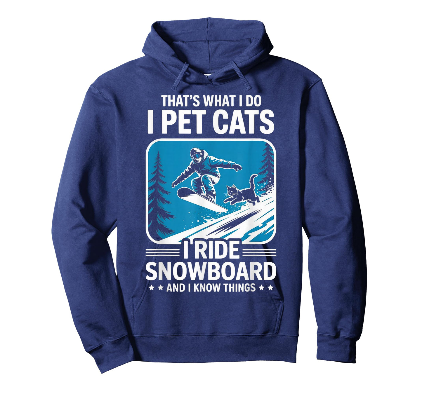 Pet Cats Ride Snowboard Cat Kitten Snowboarding Snowboarder T-Shirt