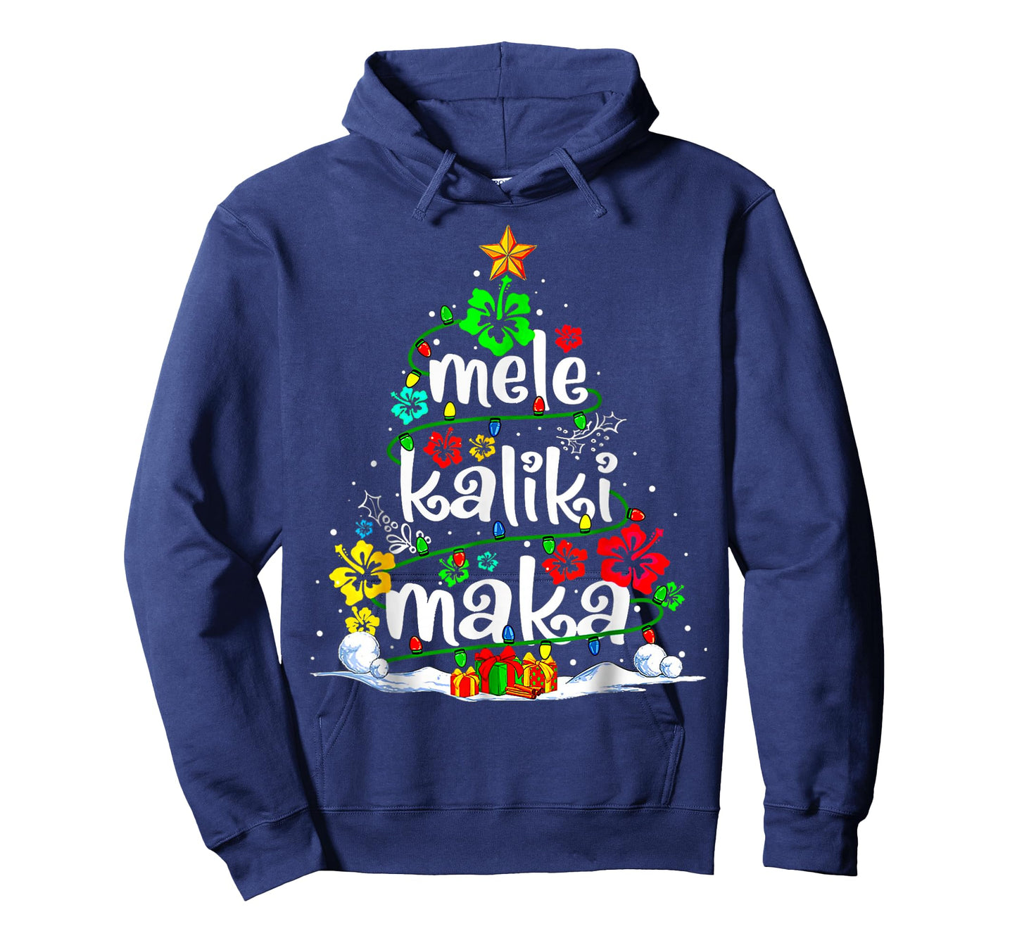 Mele Kalikimaka Tropical Christmas Hawaiian Santa Xmas Tree T-Shirt