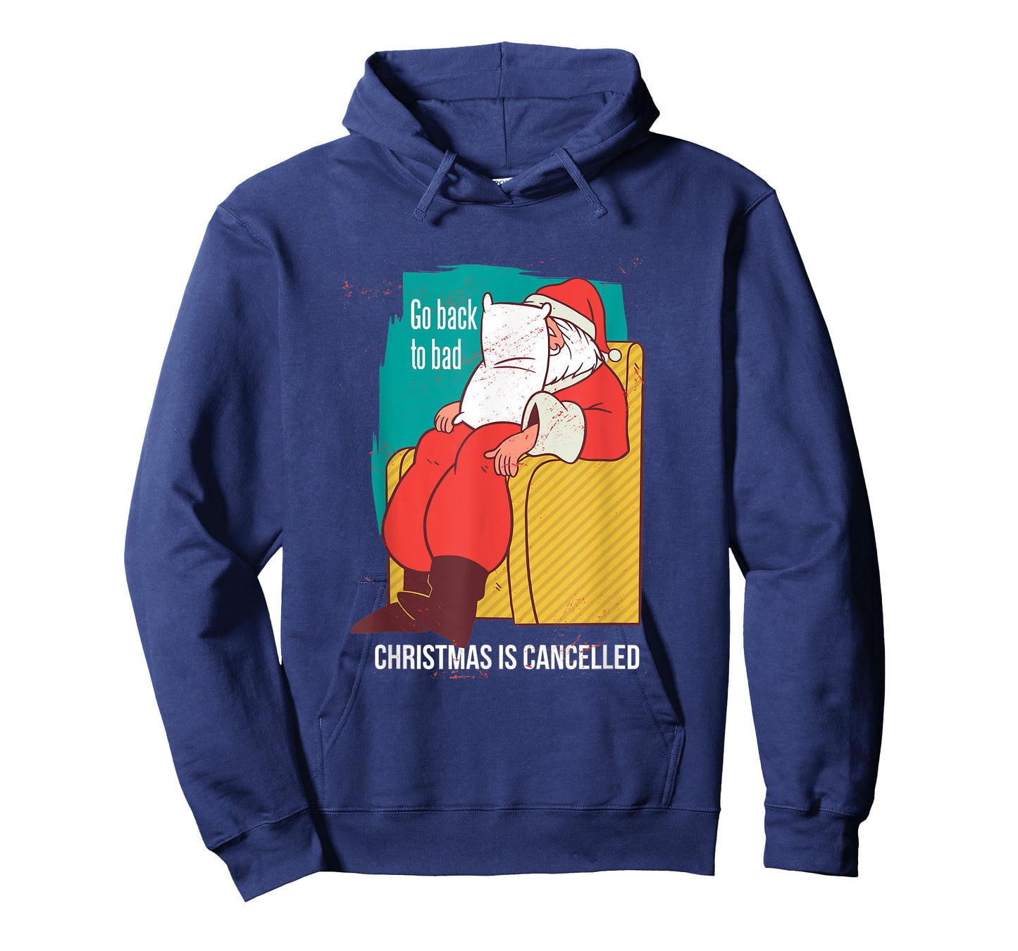 Fun Angry Santa Shirt For Men Christmas Is Cancelled Design T-Shirt
