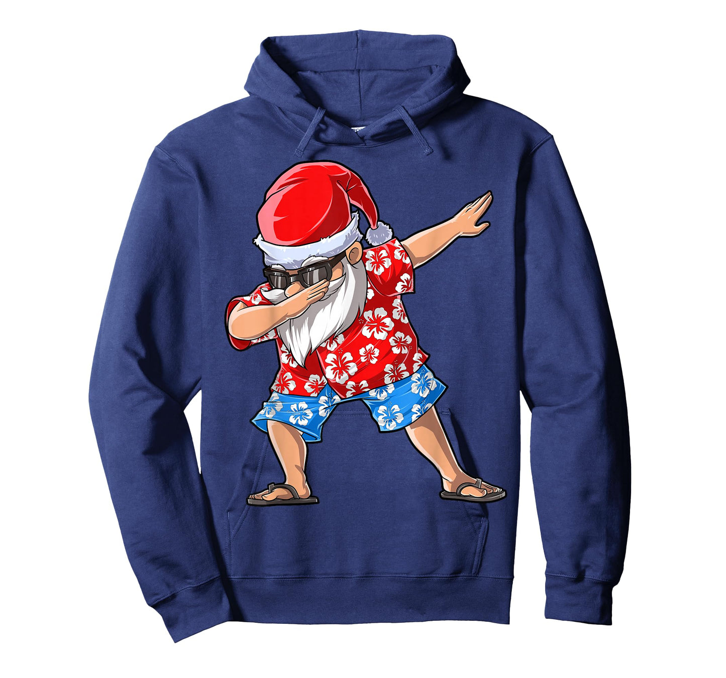Dabbing Santa Christmas in July Boys Men Hawaiian Xmas Dab T-Shirt