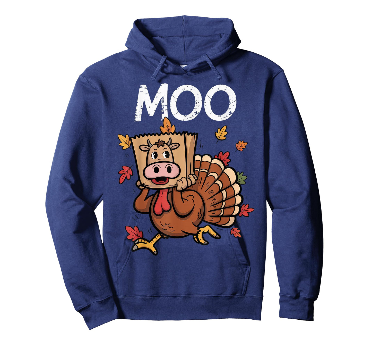 Thanksgiving Turkey Moo Cow Head T-Shirt