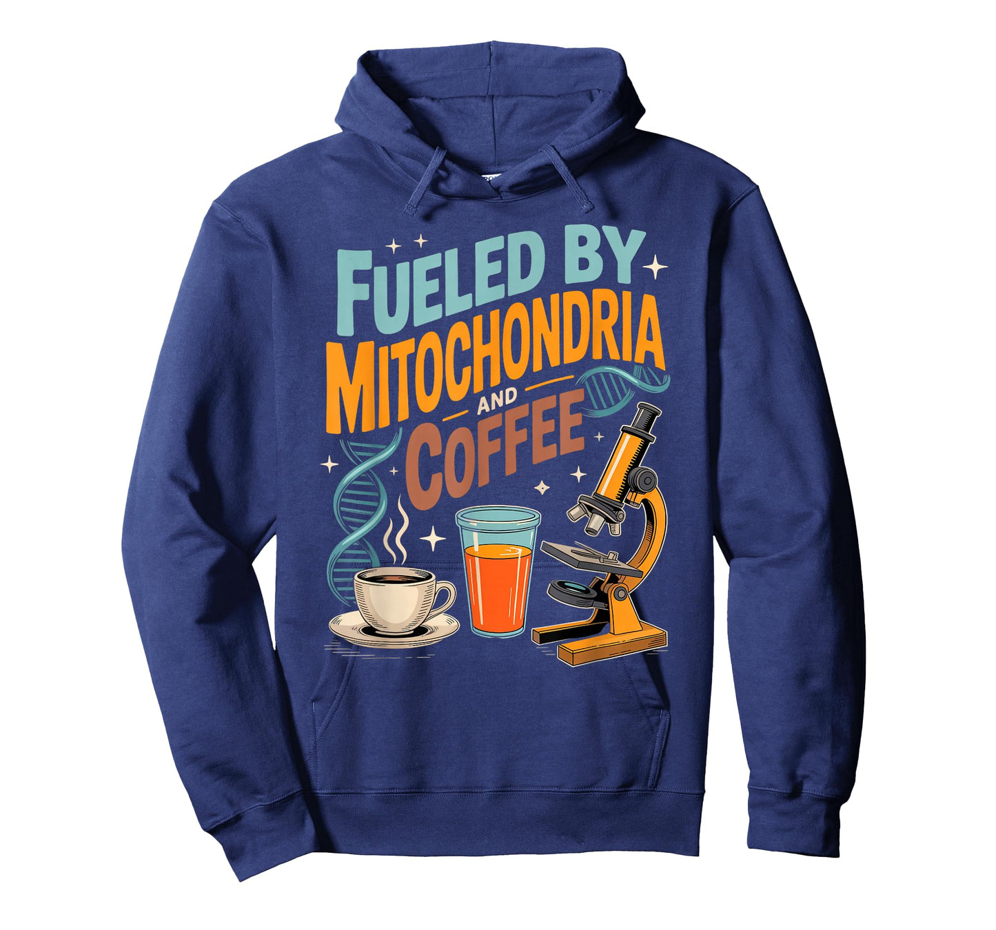 Funny Biology Teacher Science Fueled By Mitochondria Coffee T-Shirt