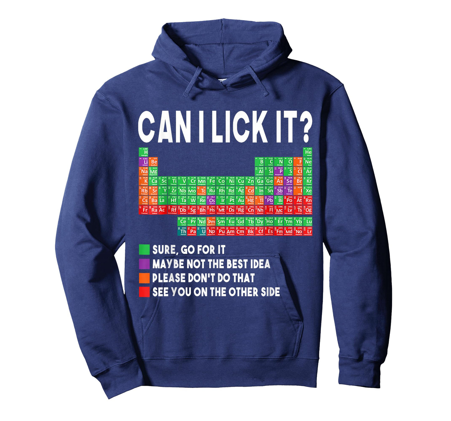Can I Lick It Periodic Table Science Teacher Boy and Girls T-Shirt