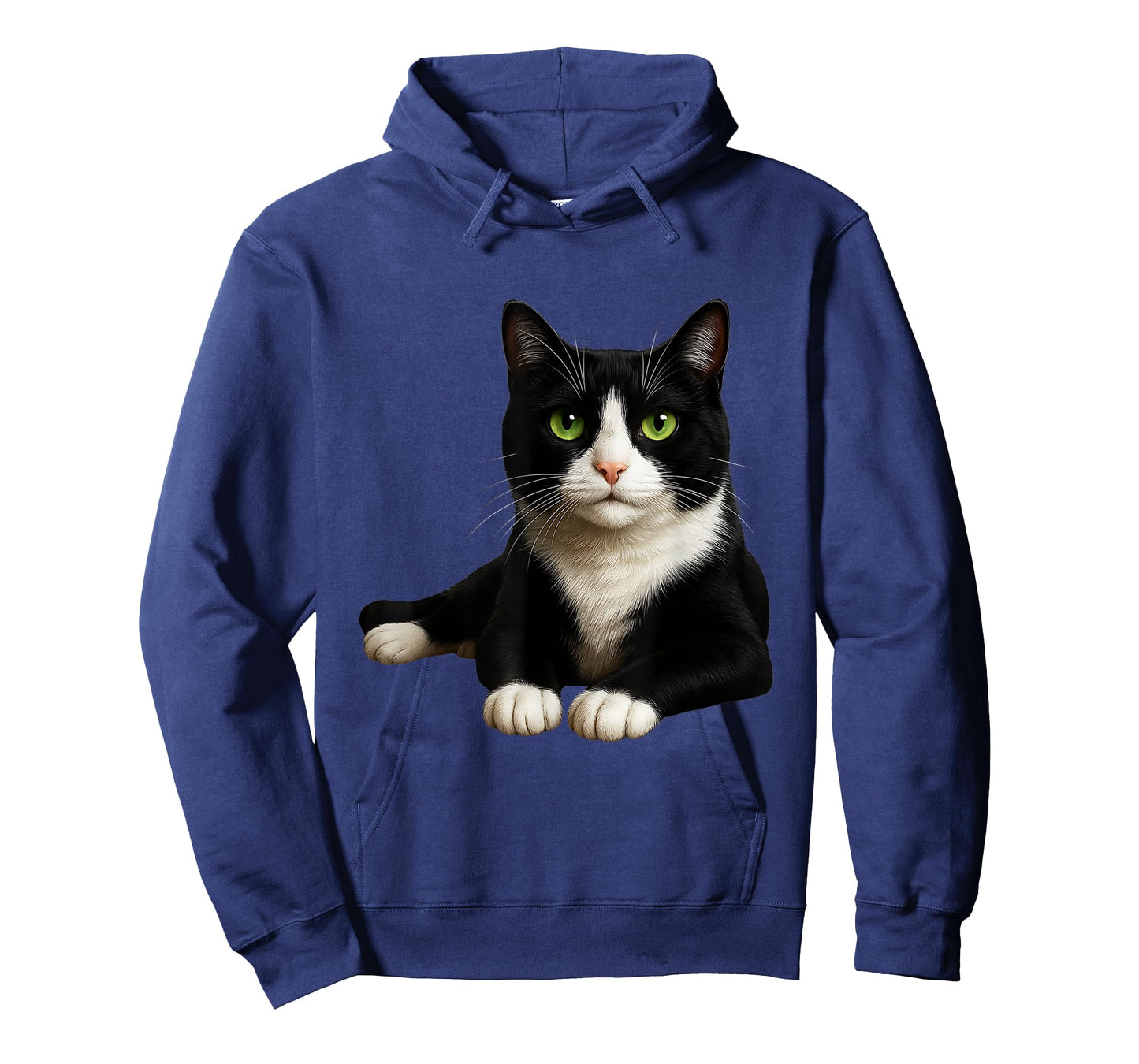 Tuxedo Cat with Green Eyes Artwork T-Shirt