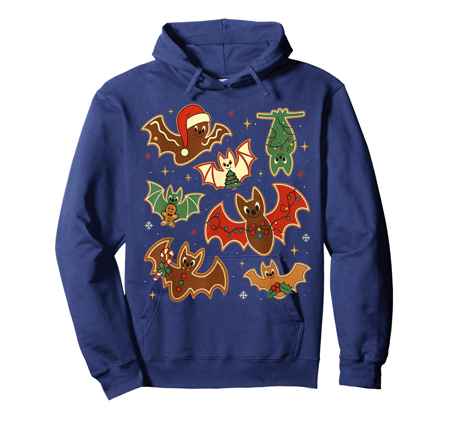 Cute Gingerbread Bats Spooky Christmas Cookie Merry Batmas T-Shirt