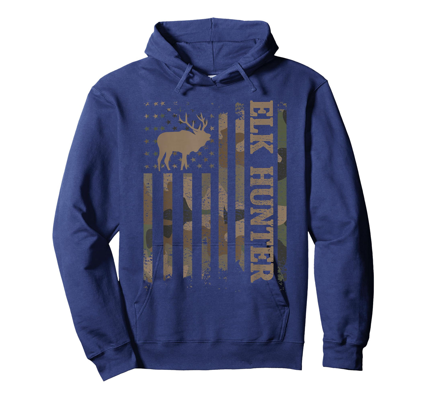 Elk Hunter American Flag Elk Hunting Lover T-Shirt