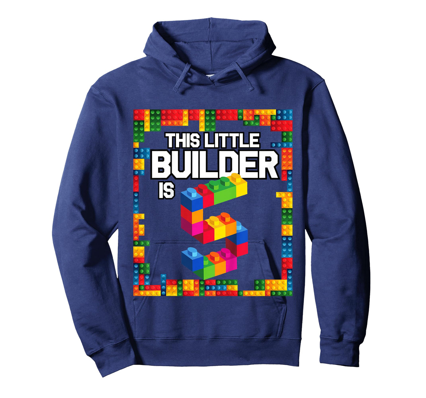 5 Year Old Building Blocks Birthday T Shirt Brick 5th Gift T-Shirt
