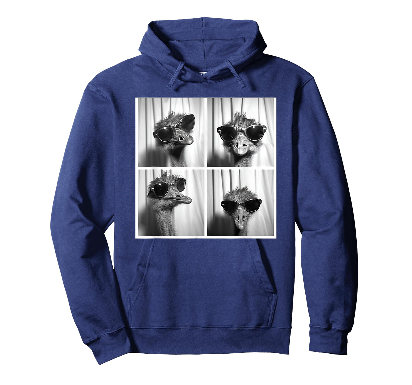 Ostrich Wearing Sunglasses Bird Face Funny Emu Lover T-Shirt