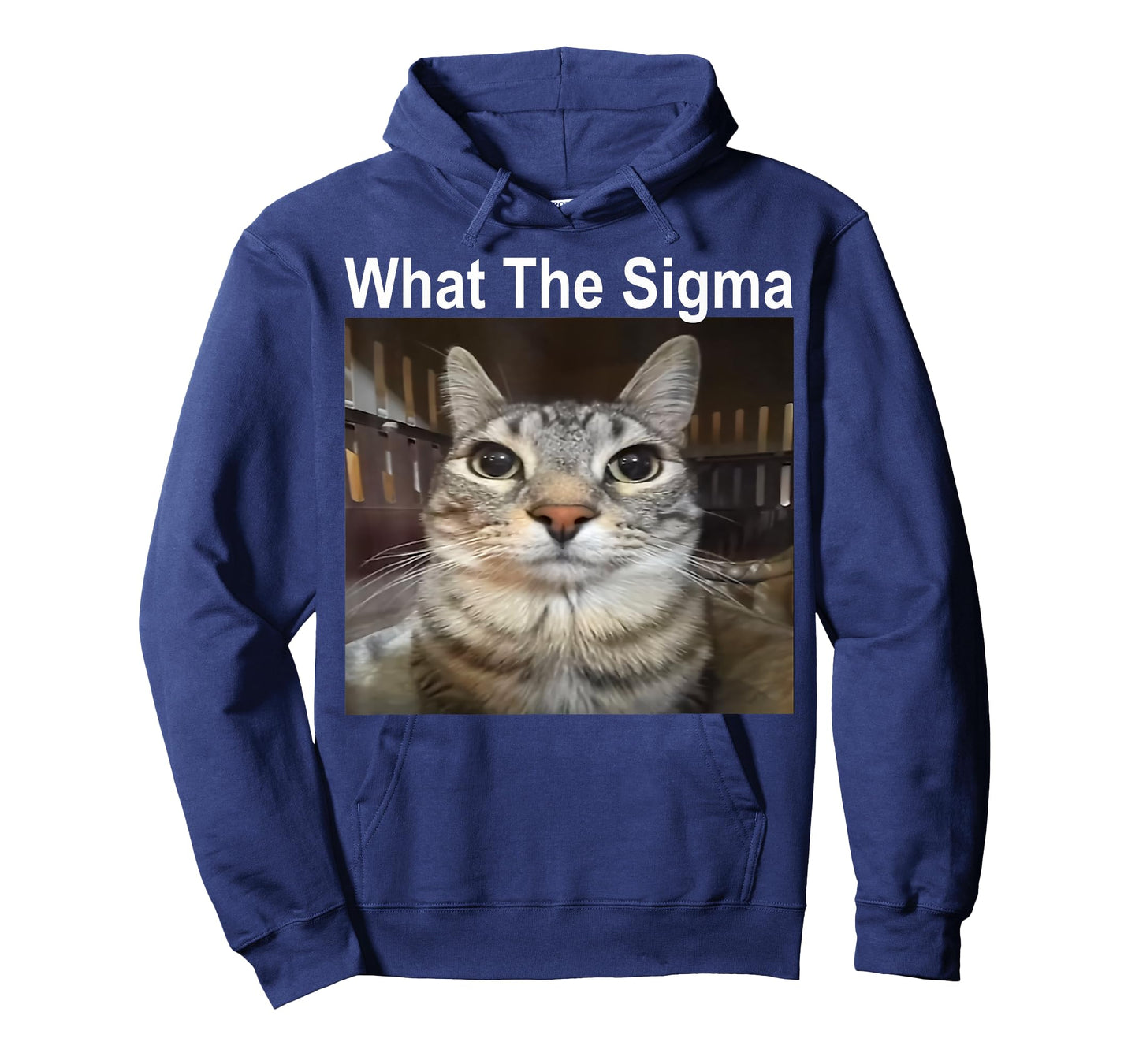 Funny Meme Cat What The Sigma Cute Cat Meme Quote T-Shirt for Men Women Kids