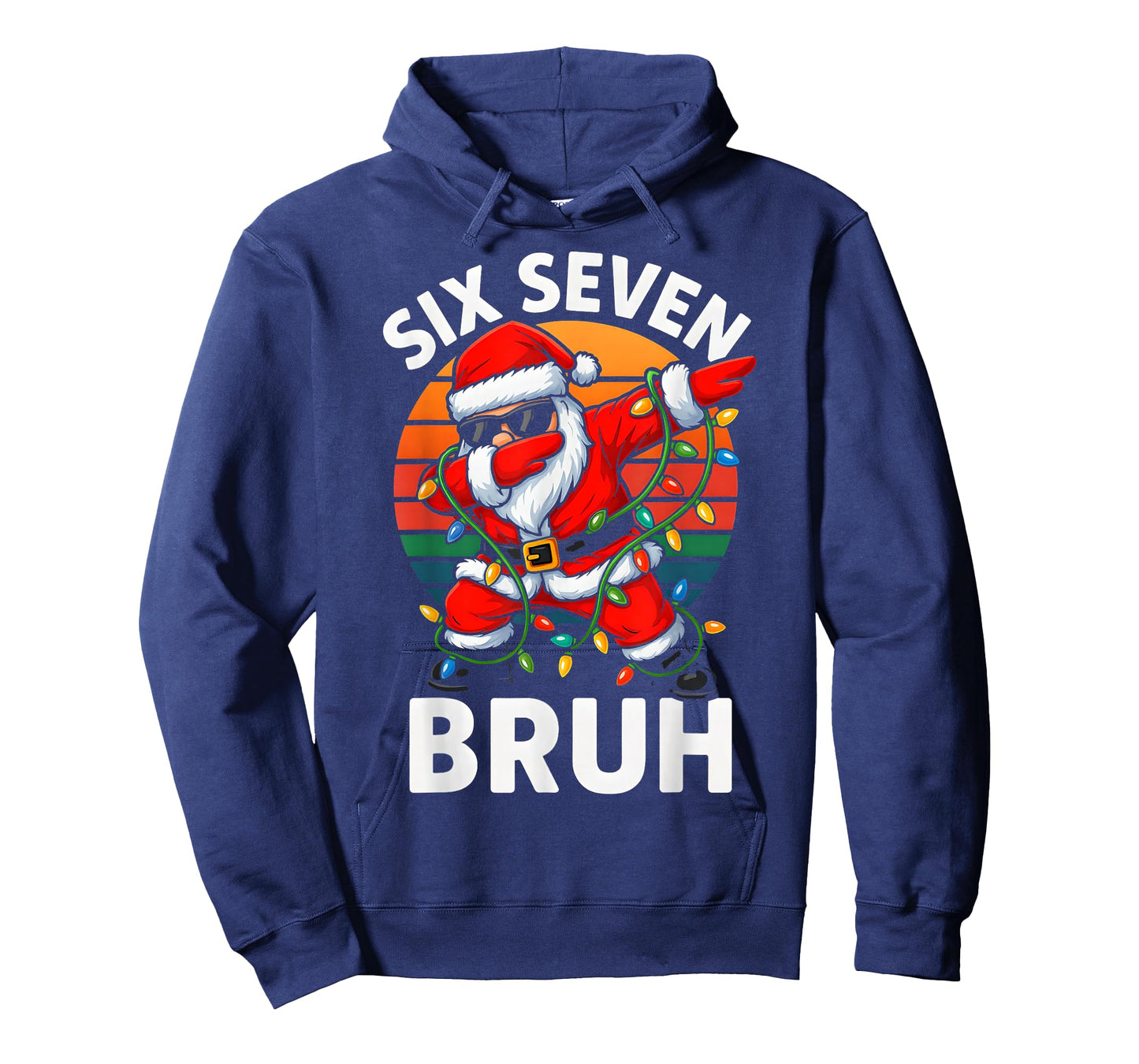 HUGvyn Six Seven 6 7 Meme Dabbing Santa Merry Christmas Bruh T-Shirt