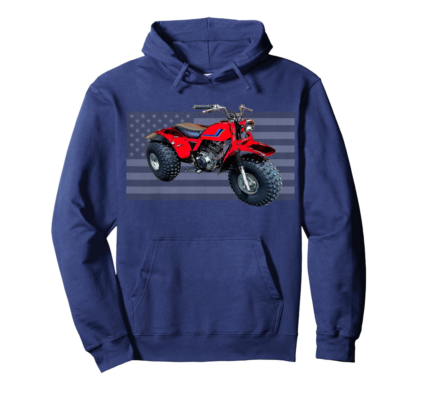 Vintage American Flag 3 Wheeler ATV, ATC T-Shirt