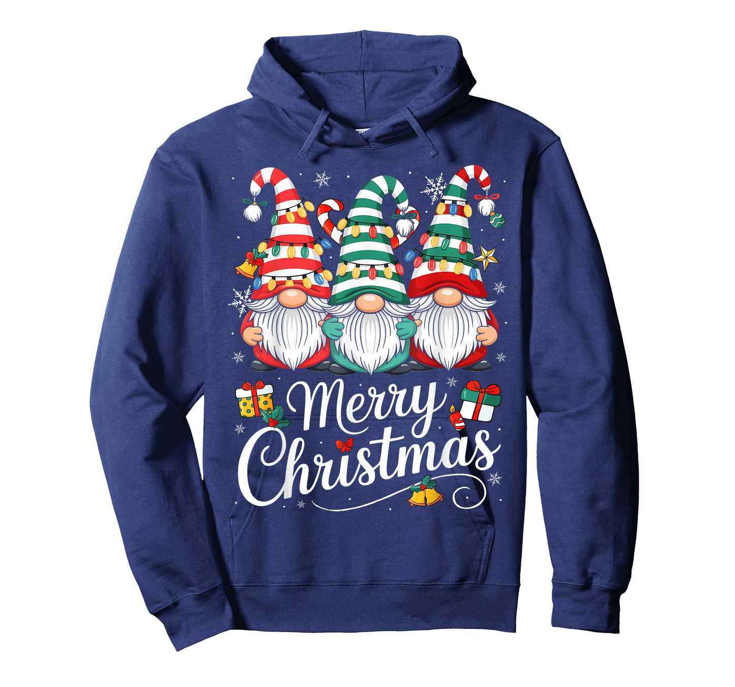 Merry Christmas Light Cute Gnomes Family Gnome Xmas Matching T-Shirt