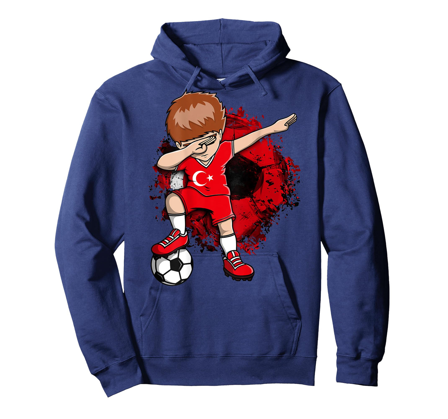 Dabbing Soccer Boy Turkey Jersey Turkish Football Lovers Art T-Shirt