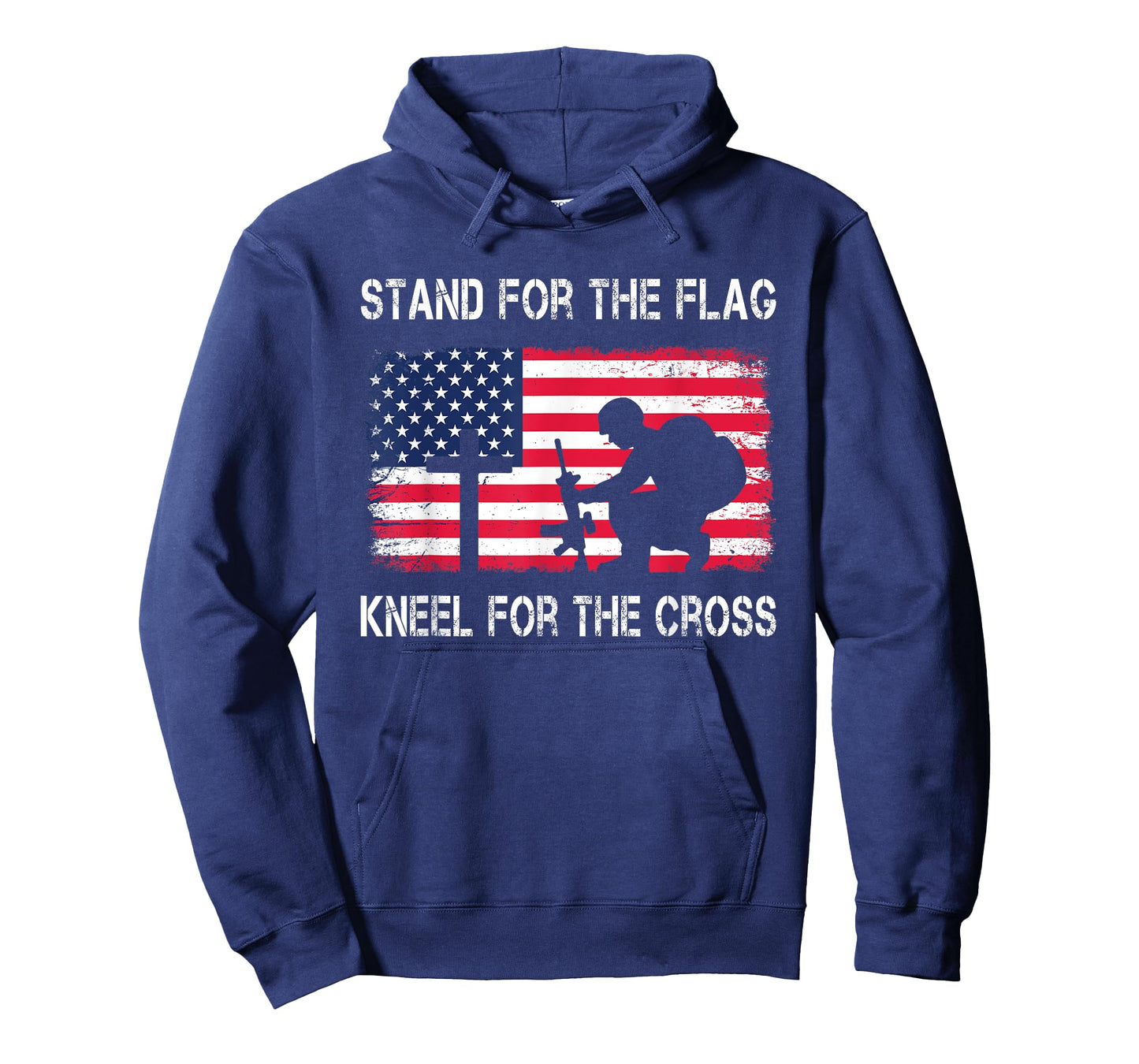 Stand For The Flag Kneel For The Cross Veteran USA Soldier T-Shirt
