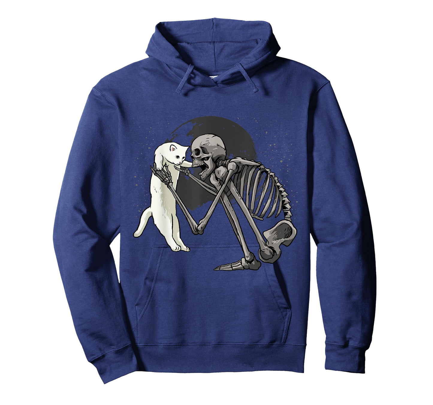 Halloween Skeleton Cat Shirt Funny Skeleton Holding Cat Pet Men Women Kids T-Shirt