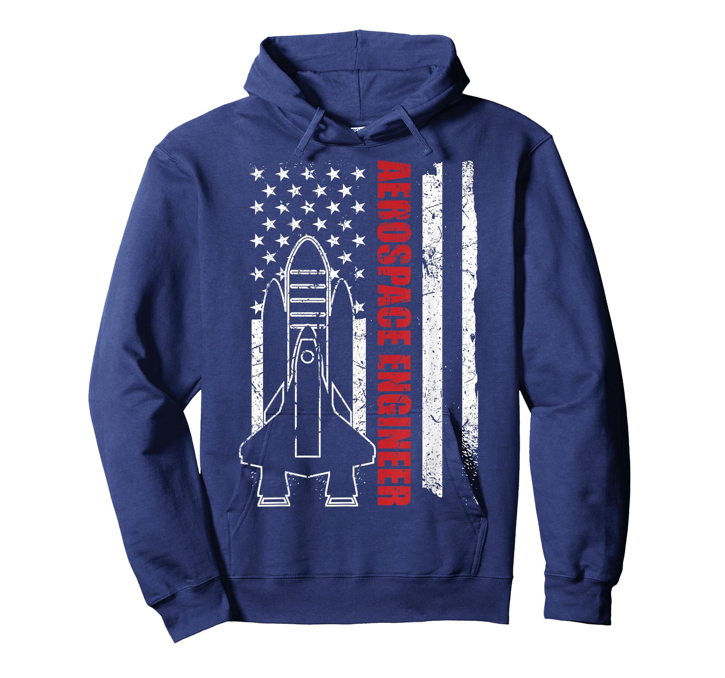 Vintage USA Aerospace Engineer American Flag T-Shirt