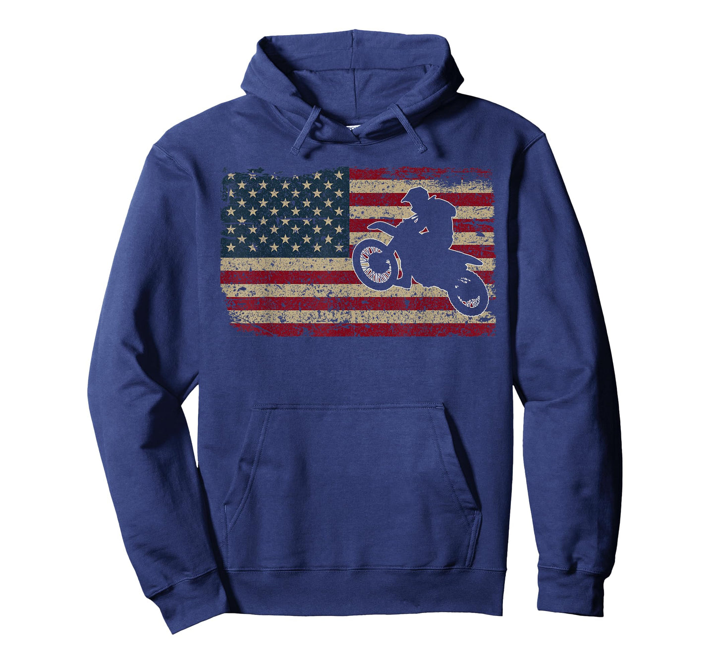 Dirt Biker America Flag Gift Motorcycle Patriotic Motocross Women Kids Men T-Shirt