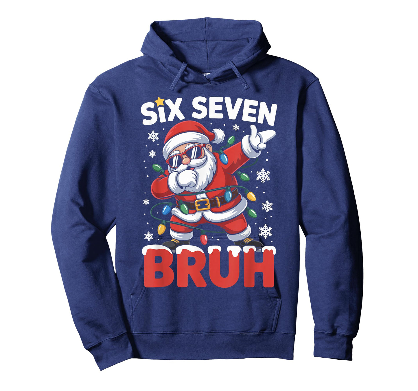 67 Meme Dabbing Santa Six Seven Bruh 6 7 Funny Christmas T-Shirt