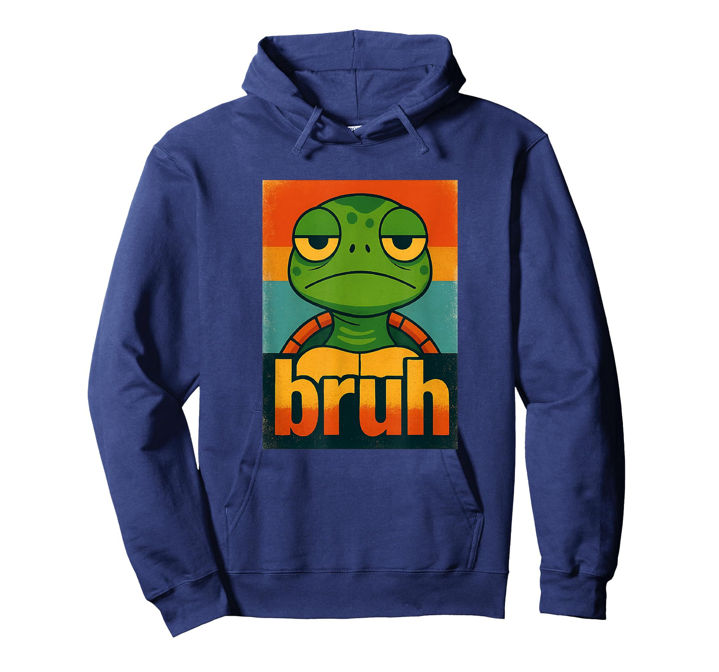 Bruh Turtle โ Funny Retro Grumpy Animal Mood Turtle T-Shirt