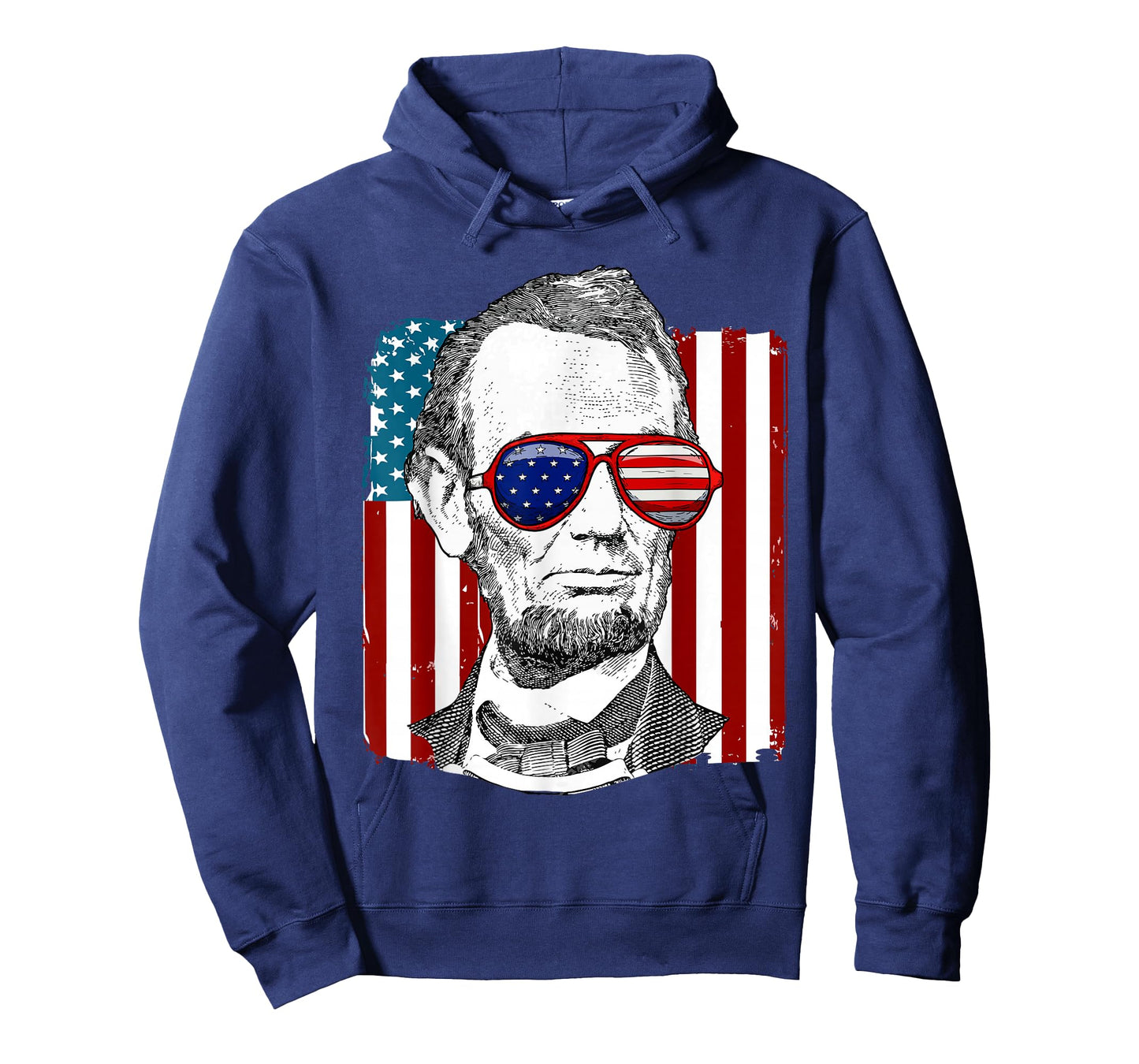 America USA Abe Lincoln 4th of July Men Boys Gift Tee T-Shirt