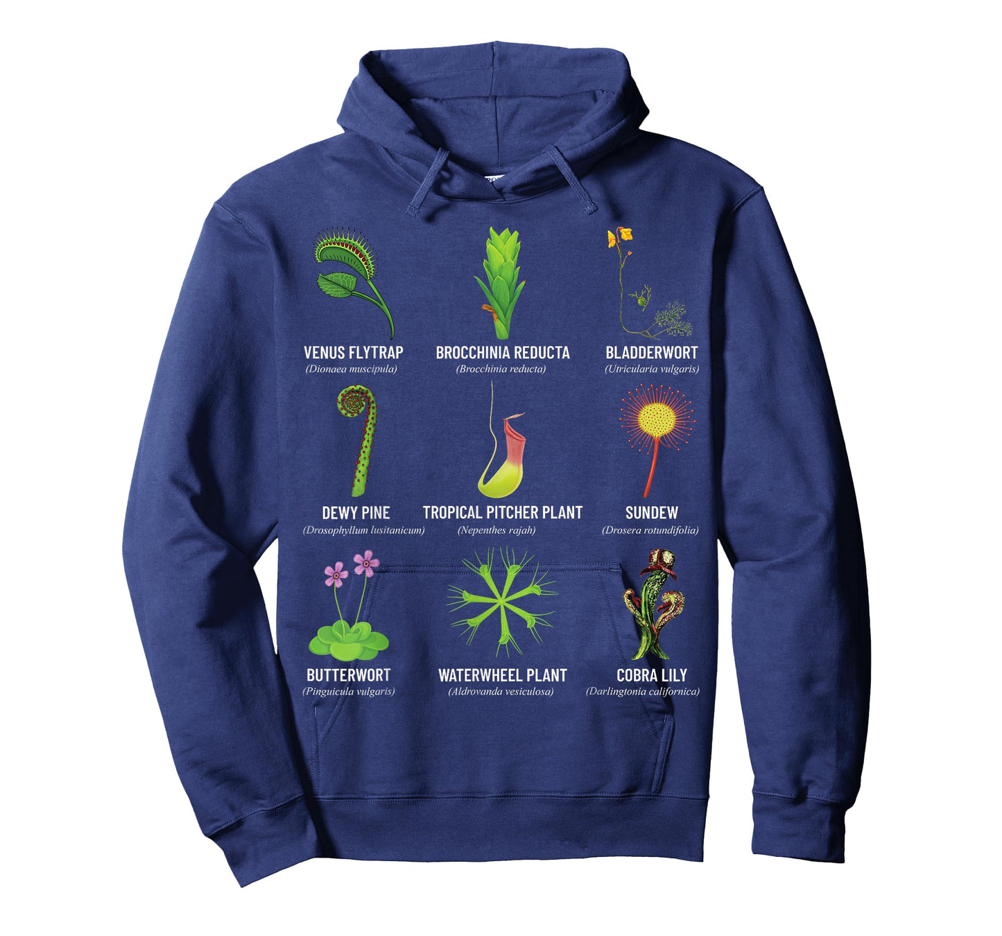 Carnivorous Plants Chart Venus Flytrap, Pitcher Plant T-Shirt