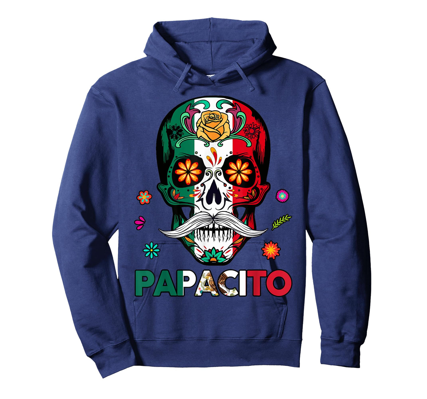 Hispanic Heritage Month Mexico Dad Papacito Mexican Flag Men T-Shirt