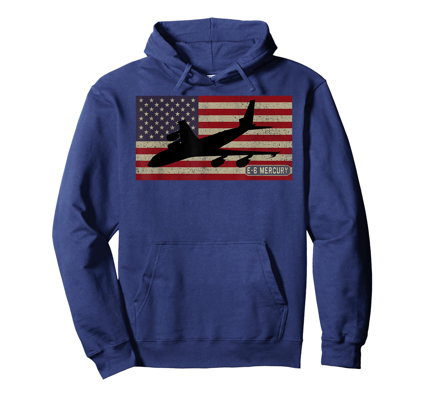 E-6 Mercury Plane Vintage American Flag T-Shirt for Women Kids Men