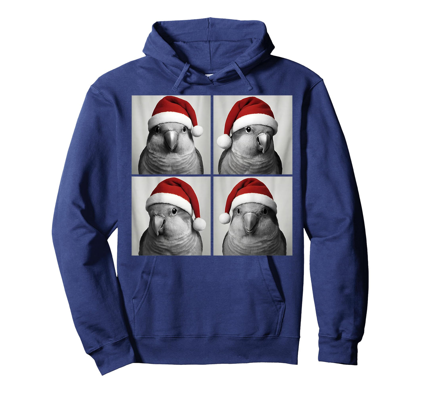 Funny Christmas Quaker Parrot Santa Photo Booth T-Shirt