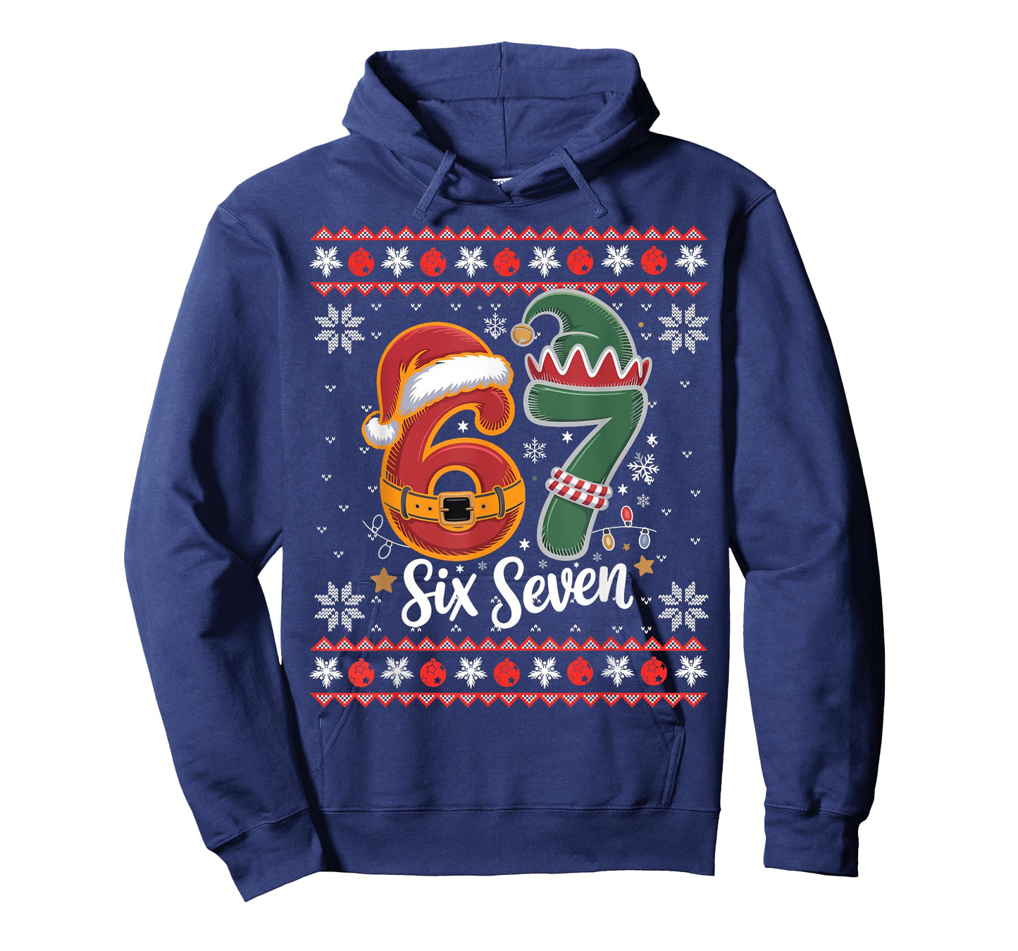 Six Seven Christmas 6 7 Ugly Christmas Sweater Boys Men Kids T-Shirt