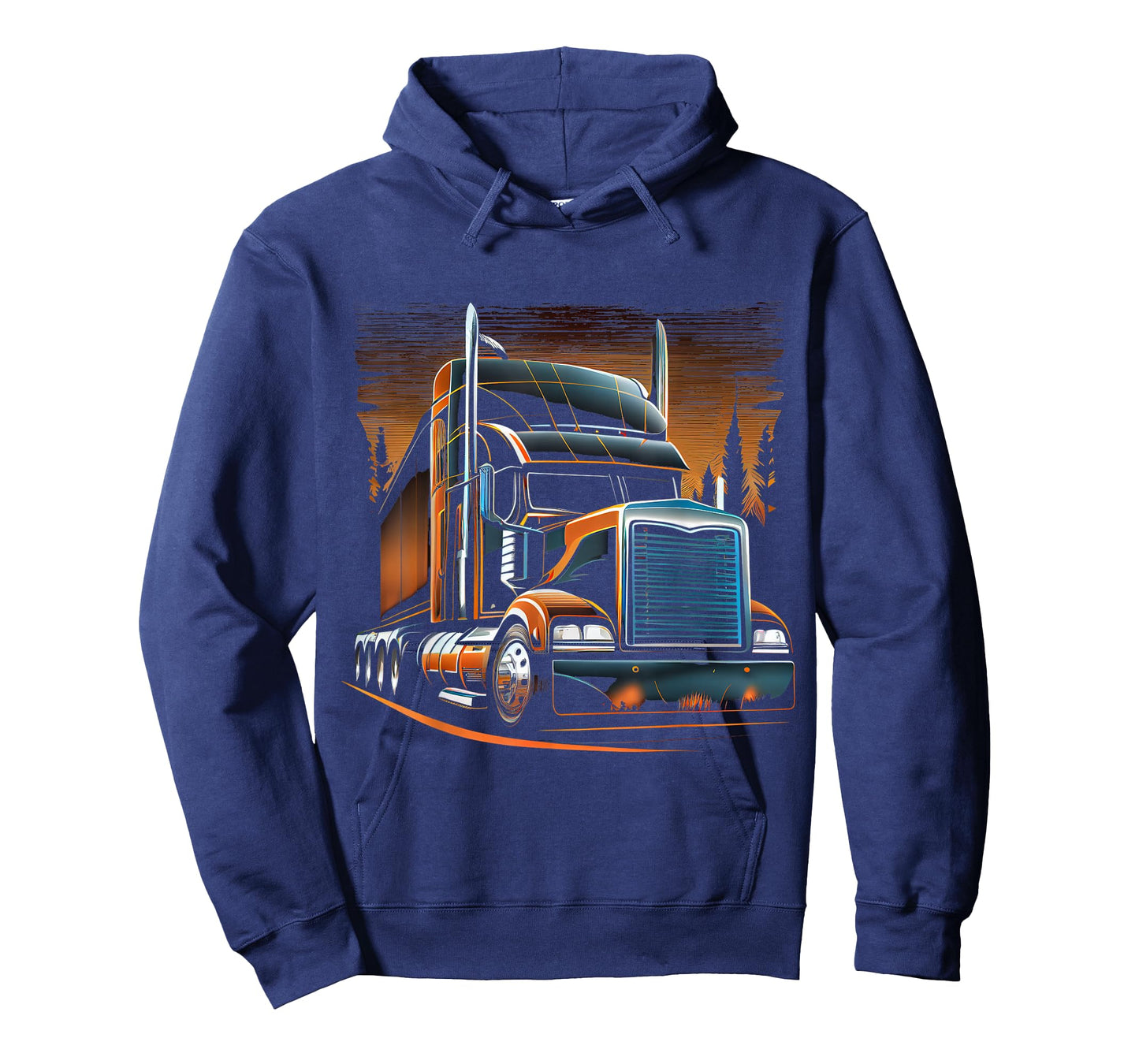 US American Flag Trucker Truck Driver Gift T-Shirt
