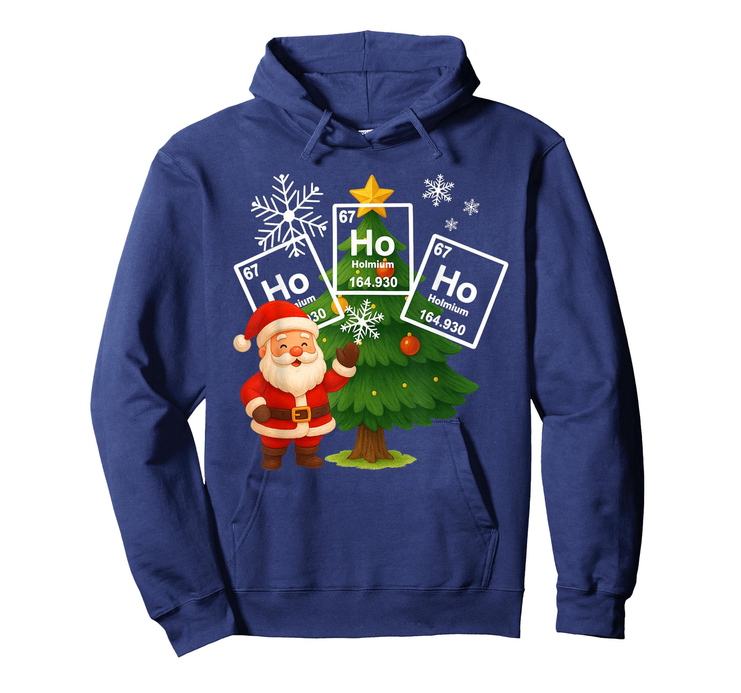 Santa Ho Ho Ho Holmium Chemistry Element 67 Periodic Table T-Shirt