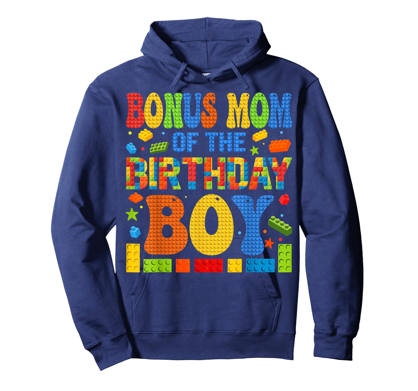 Bonus Mom Of The Birthday Boy Building Block Birthday Party T-Shirt